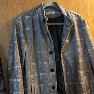 NWOT Women's Gray Plaid Lightweight Jacket